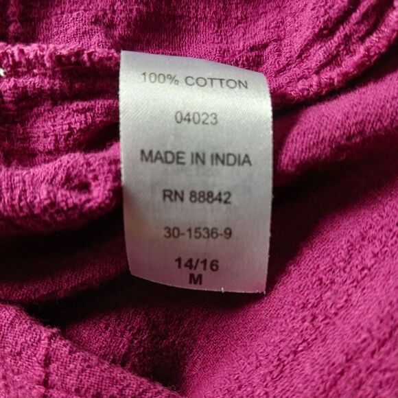 Woman Within 14/16 Medium size. Pearl Button Down 100% Cotton Long Sleeve Shirt. - Picture 9 of 16